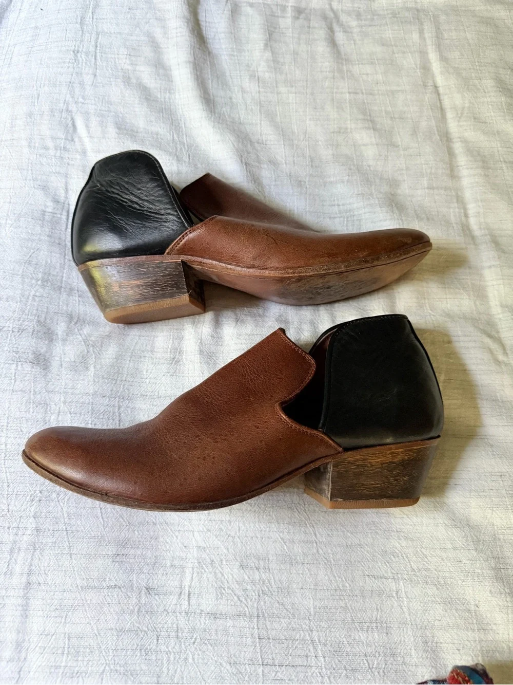 Two-Tone Teysha Tierra Vaquera Booties for The Local Branch | 8
